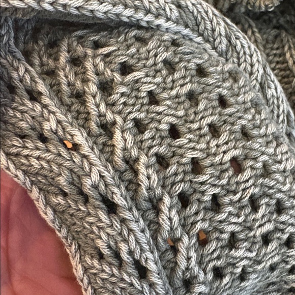 WHBM White House black market large knit ruffle sweater forever olive green L - Picture 14 of 14